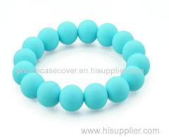 2015 hot sale silicone wristband with silicone beads