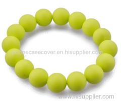 2015 hot sale silicone wristband with silicone beads