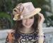 Pink Stylish Women Dressy Church Hats , ladies Church Hats for wedding