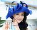Beautiful womens Blue / Red Church Hats With Drawstring Sweatband , Customized Size