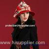 Printed Fashion Ribbon Band Wool Fedora Hats for church / wedding