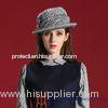 Fashionable Ribbon Band Wool Fedora Hats , felt fedora hat