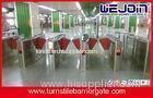 Half Height Safety Access Control Turnstile Gate Flap Barrier Gate