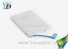 Slim Mobile Phone Li-polymer Power Bank Built-in Micro USB Cable