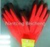 Durable Cut Resistant Glove Red Pu Coated With 5 Level PU Cut-Resistance