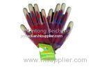 13G Colorful PU Coated Glove Polyester Dip Palm Pale with Seamless Knit