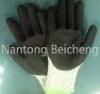 CE PU Coated Cut Resistant Glove Black With Jonnyma Seamless Lined Dip