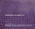 Purple Backing Woven Faux Leather Fabric For Handbags With 0.7 - 1.5mm Thickness
