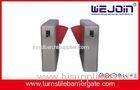 Pedestrian Speed Gate Systems Intelligent Flap Barrier Gate for High class communities