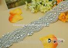 Fashion Rhinestone Beaded Trim , Rhinestone Trimming For Dresses