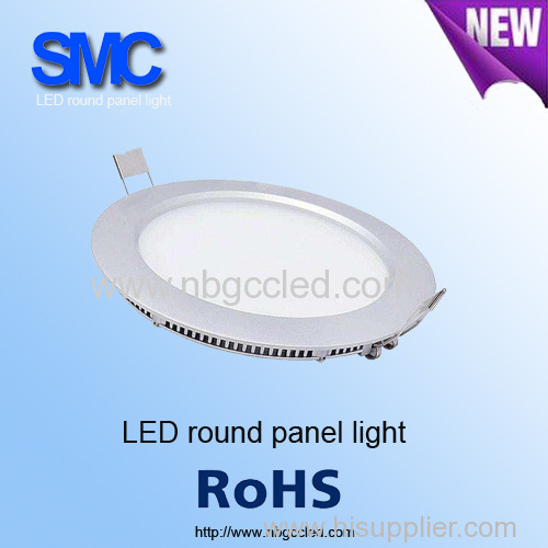 LED round Panel Light Fixture with super white LEDs 15 Watt