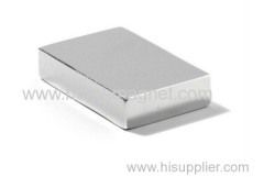 High Performance NdFeB Magnet Block Shape With Nickel Plating