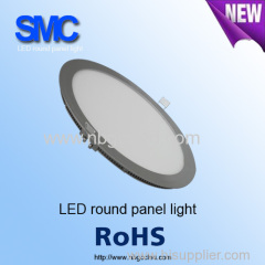 round flat high brightness round dimmable led panel light 15W