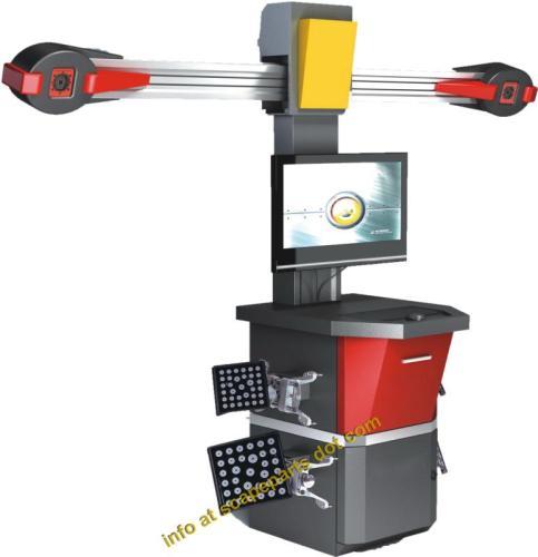 3D wheel balancing and alignment machine