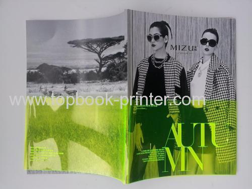 Black gold stamping cover design hardback photobook with green dust jacket