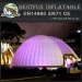 Inflatable igloo tent with LED