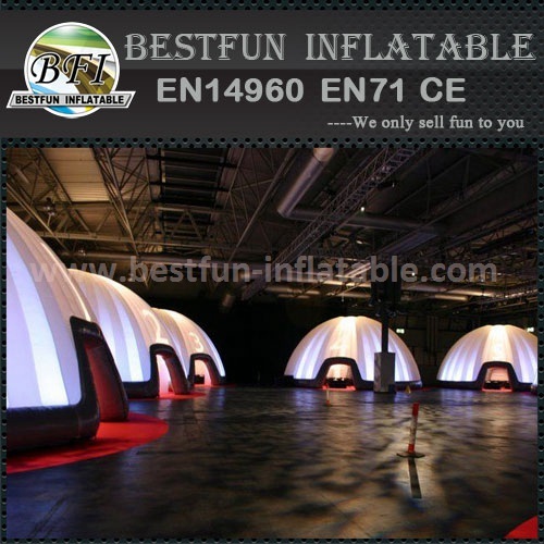Inflatable lighting party dome tent