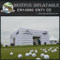 Cubic tent inflatable building