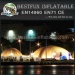Outdoor lighting inflatable tent