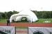 Inflatable shell tent lighting