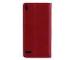Red Genuine Leather Phone Case For Huawei Ascend P6 Stand Wallet