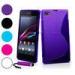 For Xperia Z1 Compact Case, 2014 New Mobile Phone bag, S Line Soft TPU Gel Skin Cover Case For Sony