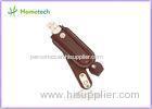 High Capacity Brown Leather USB Flash Disk USB 2.0 16GB for Student