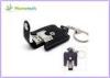 Key Chain 8GB USB 2.0 Black Leather USB Flash Disk Memory Stick