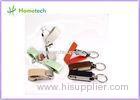 Yellow Novelty USB Leather USB Flash Disk PC Accessories Key Chain