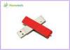 Red Rectangle Leather USB Flash Disk FileTransfer with High Speed