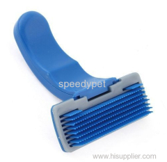 Lovely Pet Dog Fur Hair Grooming Brush Self Quick Clean Comb