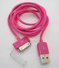 1.2M Pink USB A Type To Ipod 30Pin Connector high speed cable for iPhone 4S/4/3S/3G