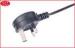 Black 3 pin Kettle Plug Female Retractable Charging Cable 110cm