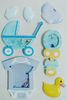 printed Paper Shaker Sticker with Accessories Rubber Duck design OEM / ODM