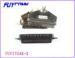 50 Pin TYCO AMP IDC Male Plug 25 Pairs Connector With Metal Cover Black Insulator