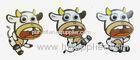 deco custom made funny Layered PET paper stickers For car / window