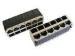 2 X 6 Port Network Stacked RJ45 , 100 /1000 Base-T RJ45 LPJE Series ELV Compliant