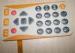 embossed buttons Membrane Switch Panel with 3M468 Adhesive for industrial control