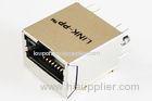 Metal Modular Jacks Rj45 IEEE With 10 / 100m , Vertical Rj45 Connector