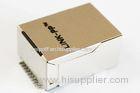 Single Port Low Profile Rj45 Connector , Metal Shielded PCB RJ45 Jack