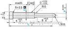 MISUMI / DIN Flange Fixing Pilot Punch DICOAT treatment , Tip R type