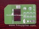 Light Green PET LED Push Button Membrane Switch / GPS membrane switches