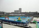 Big Water Park Rectangle Above Ground Metal Frame Paddling Pool 12 x 39