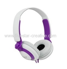 Sony MDR-XB200 MDRXB200 Purple Overhead Stereo Headphones