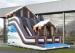Full Print Commercial Inflatable Slide, Attractive Inflatable Playground Slide With House Design