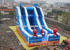 Double Slide Way Commercial Inflatable Slide, Giant Inflatable Mega Slide For Adults
