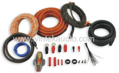 4GA amplifier wring kit clear orange power cable