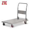 Folding stainless steel platform trolley cart protable foldable platform hand trolley