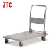 Folding stainless steel platform trolley cart protable foldable platform hand trolley