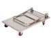 Folding stainless steel platform trolley cart protable foldable platform hand trolley